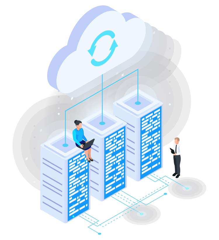 Serveurs d'un hébergeur web